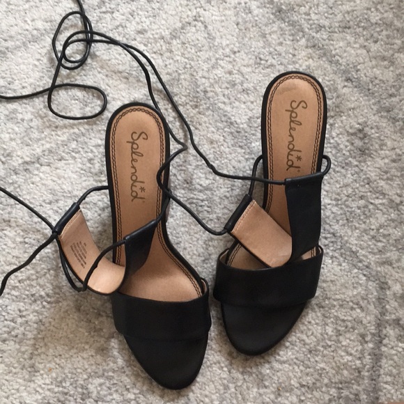 Splendid Kenya Ankle Wrap Chunky Heels - Picture 2 of 4